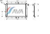 AVA COOLING SYSTEMS DWA2014 радиатор охлаждения двигателя