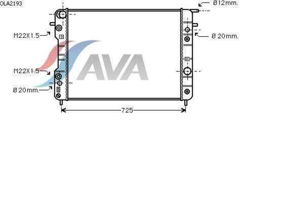 AVA COOLING SYSTEMS OLA2193   