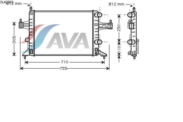 AVA COOLING SYSTEMS OLA2303   