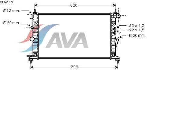 AVA COOLING SYSTEMS OLA2359   