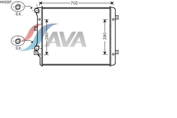 AVA COOLING SYSTEMS VW2207   