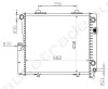 SAT MB0007-2 радиатор охлаждения двигателя